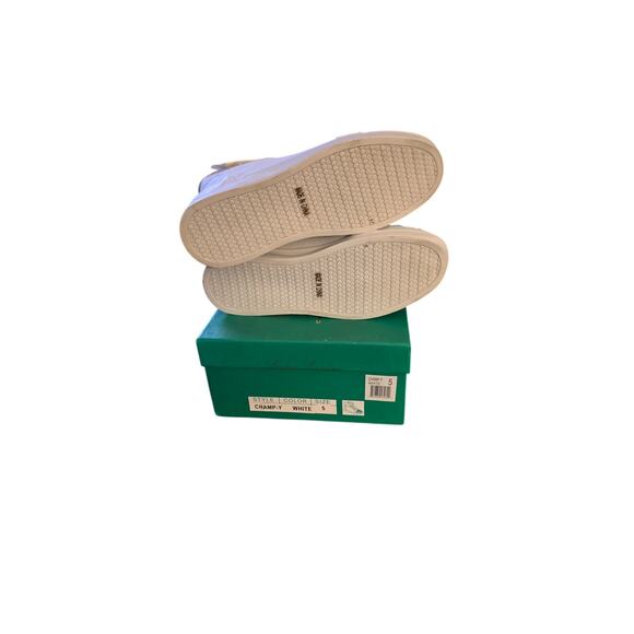 Lauren Lorraine Champ-Y / Charlie-Y White Studded High Top Sneakers 5 NIB - Picture 5 of 6